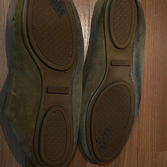 Tory Burch Minnie Travel Ballet Flats – Dark Tiramisu Cognac Suede – Size 9 - Picture 7 of 8